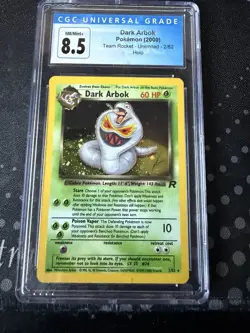 Pokemon CGC 8.5 NM MINT DARK ARBOK Holo Rare Gem Mint #2/82 Team Rocket.Graded - Image 1
