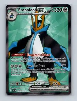 Empoleon ex 114 2025 Pokemon Phantasmal Flames Full Art Ultra Rare Card NM+ (a) - Image 1