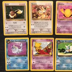 Vintage Pokemon Card Lot Team Rocket(14) with evolution WoTC LP Dark Varpo Eevee - Image 2