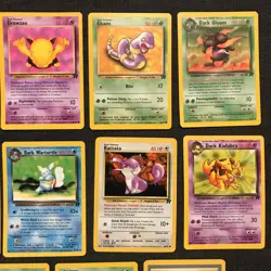 Vintage Pokemon Card Lot Team Rocket(14) with evolution WoTC LP Dark Varpo Eevee - Image 3