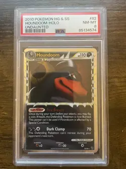 Pokemon PSA 8 Houndoom Prime 82/90 HeartGold & SoulSilver Undaunted 2010 - Image 3