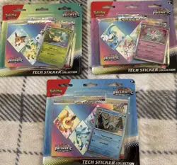 Pokemon TCG Prismatic Evolutions Sticker Collection Blister Set of 3 Boosters - Image 1