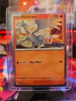 Pokemon TCG: Reshiram (022/142) Stellar Crown Stamped Promo (Cosmos Holo) - Image 2