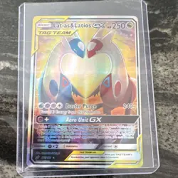 Pokemon Latias & Latios GX TAG TEAM Full Art Ultra Rare Holo 170/181 Sm-Team Up - Image 1