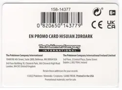 Hisuian Zoroark 076/196 Holo Pokemon Lost Origins Gamestop Exclusive Promo NM - Image 3