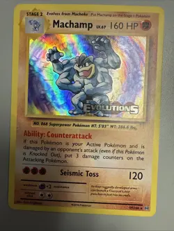 Machamp XY Evolutions Prerelease Stamp 59/108 Holo Pokemon Clean NM-/LP+ Fast - Image 1