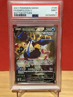 Pokemon TCG Empoleon v Alternative Art Holo Ultra Rare PSA 9 - Image 1