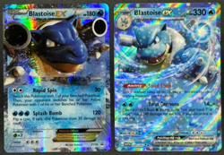 Pokemon Blastoise EX XY30 & Blatoise EX 009/165 NM - Image 1