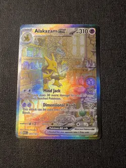 Pokemon Alakazam ex 201/165 Scarlet & Violet 151 Special Illustration Rare EX - Image 1