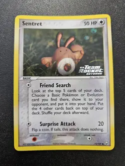 Pokemon Team Rocket Returns Sentret Stamped Reverse Holo 75/109 NEAR MINT - Image 1