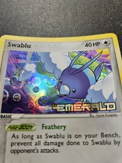 Pokemon EX Emerald Swablu Stamped Reverse Holo 67/106 NEAR MINT - Image 2