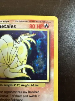 Ninetales 12/102 Holo Rare DMG Pokemon TCG Base Set WOTC DMG - Image 3