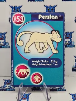 Persian #53 Pokemon - Burger King Promo Perforated LP - Image 1