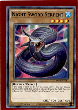 Night Sword Serpent | BODE-EN081 | Yu-Gi-Oh! TCG - Image 1