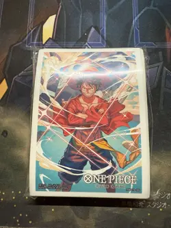 One Piece Card Game Bandai Luffy Card Sleeves Japanese New - Image 1