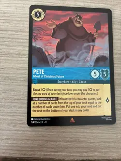 Pete Ghost of Christmas Future 154/204 Winterspell Disney Lorcana Pack Fresh - Image 5