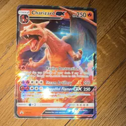 Jumbo Cards Charizard GX SM195 Full Art Promo Holo Oversized - Image 1