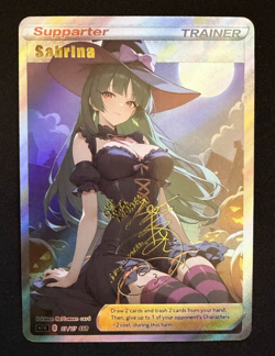 Goddess Story Pokemon Sabrina Halloween Full Art Waifu Doujin DIY Anime Card - Image 1
