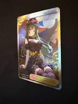 Goddess Story Pokemon Sabrina Halloween Full Art Waifu Doujin DIY Anime Card - Image 2