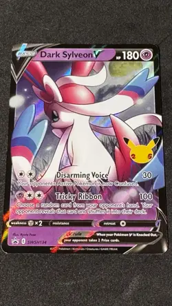 Pokemon TCG Dark Sylveon v SWSH134 Black Star Promo Card Celebrations - NM - Image 1