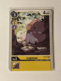 4x Digimon Card Game Lopmon ST10-03 C NM - Image 1