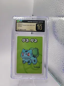 CGC 10 Pristine! Bulbasaur Old Maid 2019 Japanese Pokemon Card - Image 1