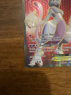 Pokemon Mewtwo-EX TCG Full Art Ultra Rare Holo Card Breakthrough 158/162 - Image 5