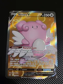 Blissey V - 182/198 - Pokemon Chilling Reign Sword Shield Full Art Rare Card NM - Image 1