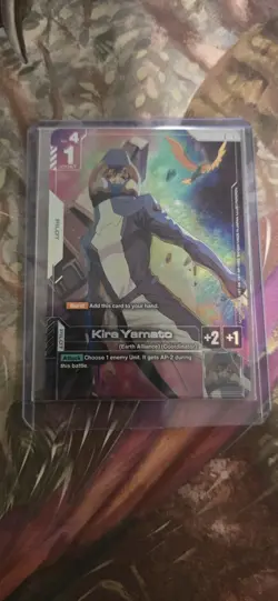 Gundam TCG ENGLISH ST04-010 Kira Yamato Newtype challenge 2026 TOP 4 WINNER CARD - Image 1