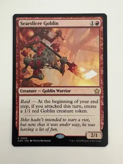 Searslicer Goblin MTG Magic the Gathering Card NM Near Mint FDN - Image 1