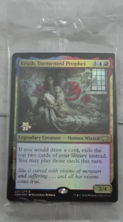Magic The Gathering Eruth, Tormented Prophet Rare Prerelease Foil Card VOW - Image 1