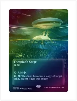 NM Borderless Foil Thespian's Stage, MTG, Edge of Eternities, Magic, 179 - Image 1