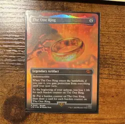 Wizards of the Coast The One Ring Borderless Foil Mythic Artifact #LTR 451 - Image 1