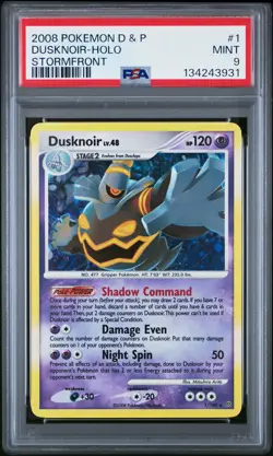 2008 Pokemon Diamond & Pearl Stormfront #1 Dusknoir-Holo Stormfront PSA 9 - Image 1