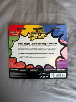 Pokemon Mega Evolution Ascend Heroes 2 Pack Blister Erikas Tangela SEALED - Image 2