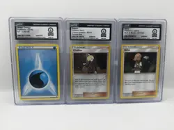 Pokemon Guinness World Record Breaker Slabs Lot Of 3 Cards Water Gladion Llima - Image 1