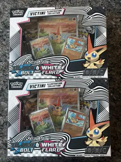 (Set of 2) Pokemon BB & WF Unova Victini Illustration Collection Box - Image 1