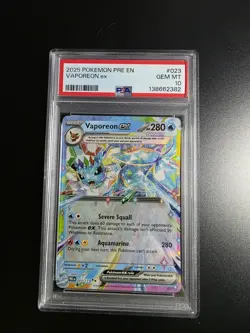 2025 Pokemon Prismatic Evolutions #23 Vaporeon Ex PSA 10 - Image 1
