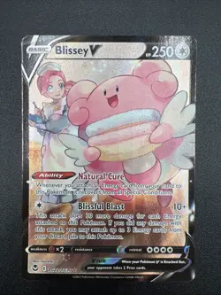 POKEMON CARD TCG BLISSEY V TG22/TG30 FULL ART - Image 1