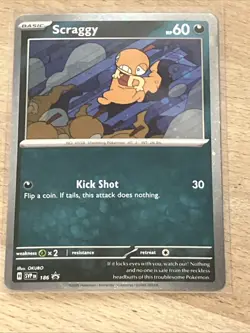 Scraggy SVP 186 Cosmos Holo - Pokemon Black Star Promo - Journey Together NM - Image 1
