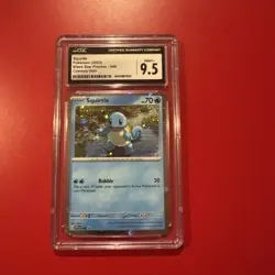 CGC 9.5 MINT Squirtle SVP048 Pokemon 151 Black Star Promo Cosmos - Image 1