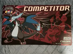 Pokemon International Championship Competitor Mega Charizard X Playmat EUIC 2026 - Image 1