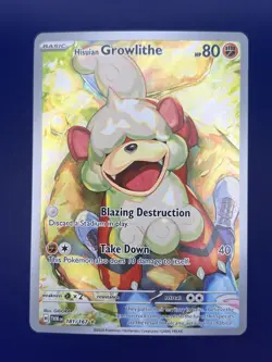 Hisuian Growlithe 181 Twilight Masquerade Illustration Rare Pokemon TCG - NM - Image 1