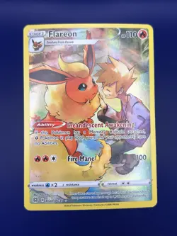 Flareon TG01 Brilliant Stars Trainer Gallery Pokemon TCG - NM - Image 1