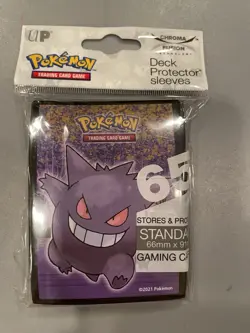 Pokemon TCG Ultra Pro Sleeves - Gengar 65 ct. Pack NEW SEALED! - Image 1