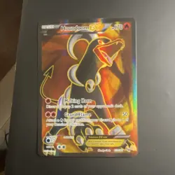 Pokemon Houndoom EX Ultra Rare Full Art Holo 153/162 Breakthrough 170 HP - Image 1