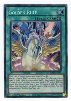 Yugioh Golden Rule BLMR-EN035 Secret Rare 1st NM - Image 1