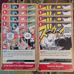 4 x One Piece In Two Years!! At The Sabaody Archipelago!! OP01-030 + 029 UC Beam - Image 1