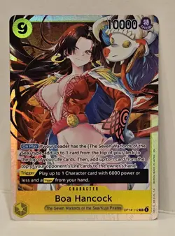 One Piece Boa Hancock OP14-112 The Azure Sea's Seven Super Rare SR English NM - Image 1