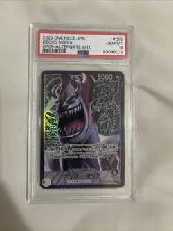 2023 One Piece JPN OP06-Wings of the Captain Alternate Art Gecko Moria PSA 10 - Image 1